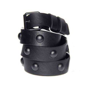 Bershka Vegan Casual Belt Black Raised Domes Pattern Men's Size 38